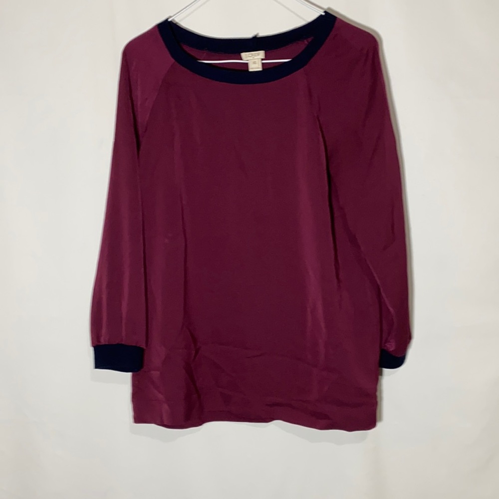 J Crew Magenta Dark purple Top Size XS